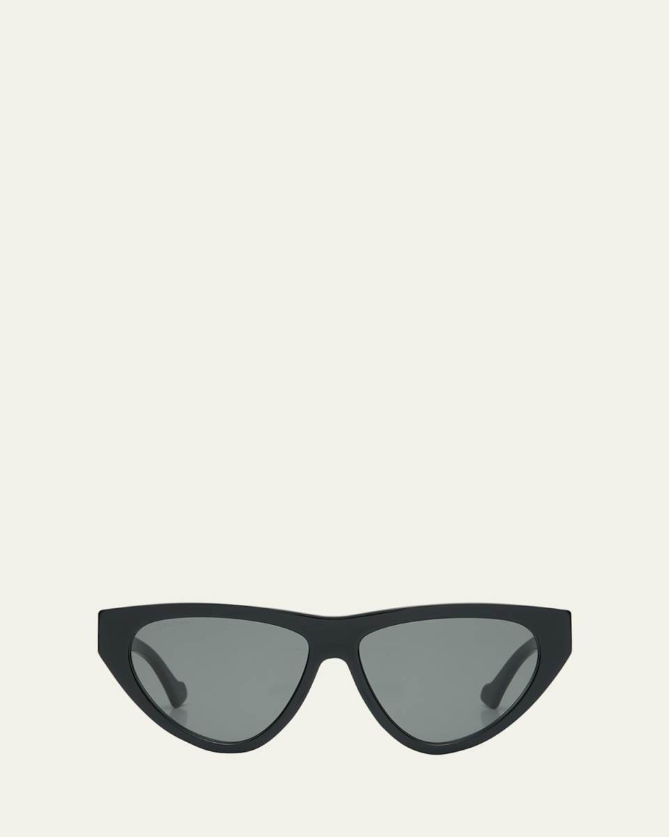 Flat-Top Acetate Cat-Eye Sunglasses
